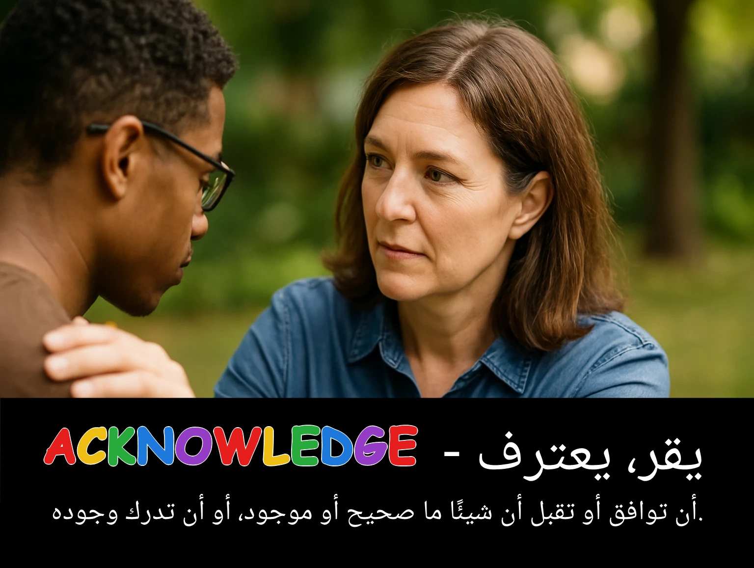 Arabic Illustration for acknowledge